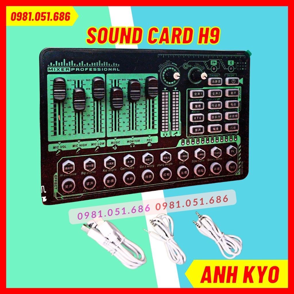 Trọn Bộ Sound Card H9 2021 &amp; Mic SM8B Cao Cấp. Chất Âm Cực Hay, Thu Âm, Livestream Cực Đỉnh, Nhiều Hiệu Ứng Thú Vị