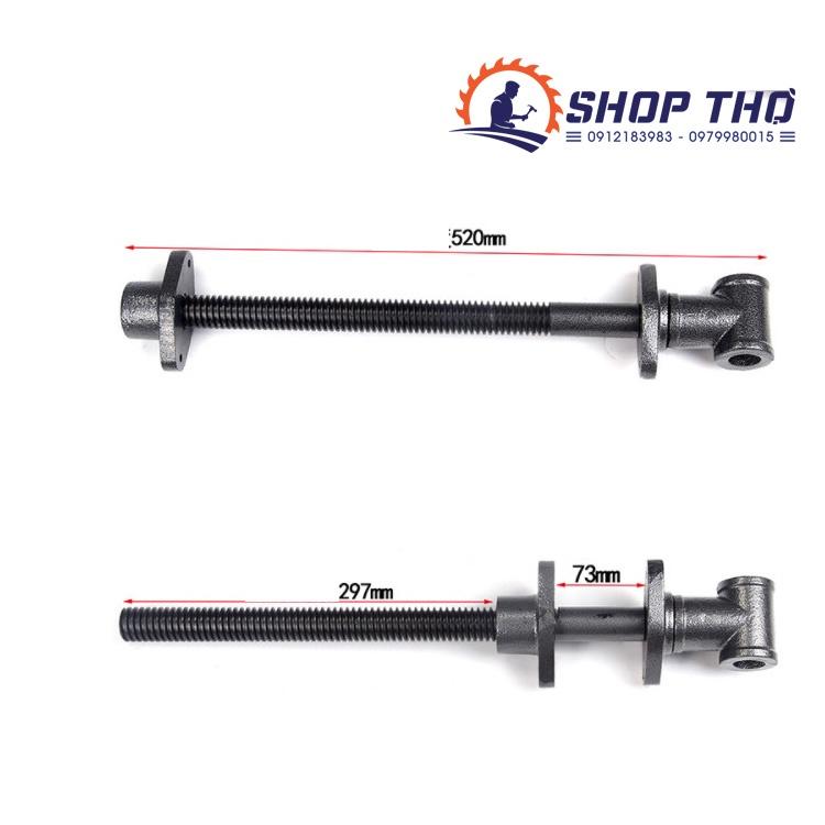 Front vise đơn lắp bàn làm mộc - tổng dài 52cm - hành trình 32cm