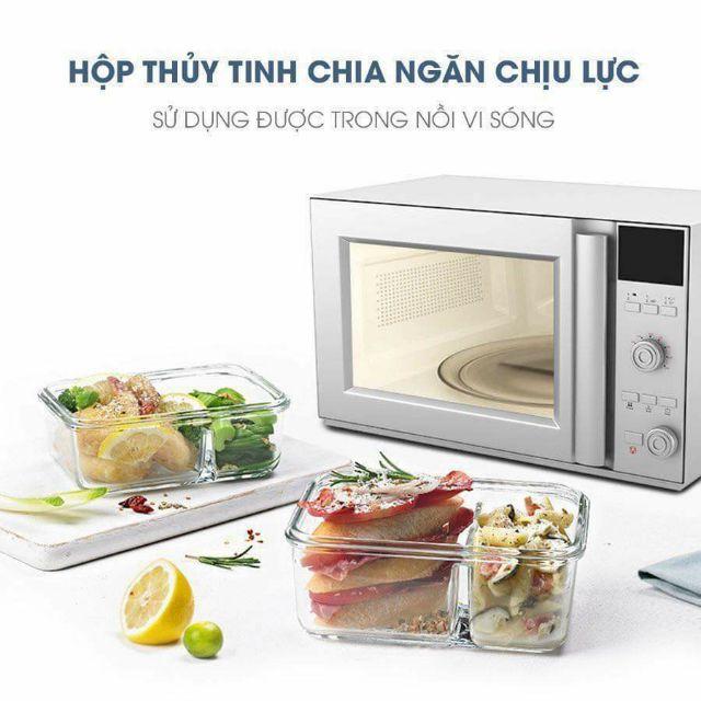 Hộp Thủy Tinh Chia Ngăn Glasslock 1000ml