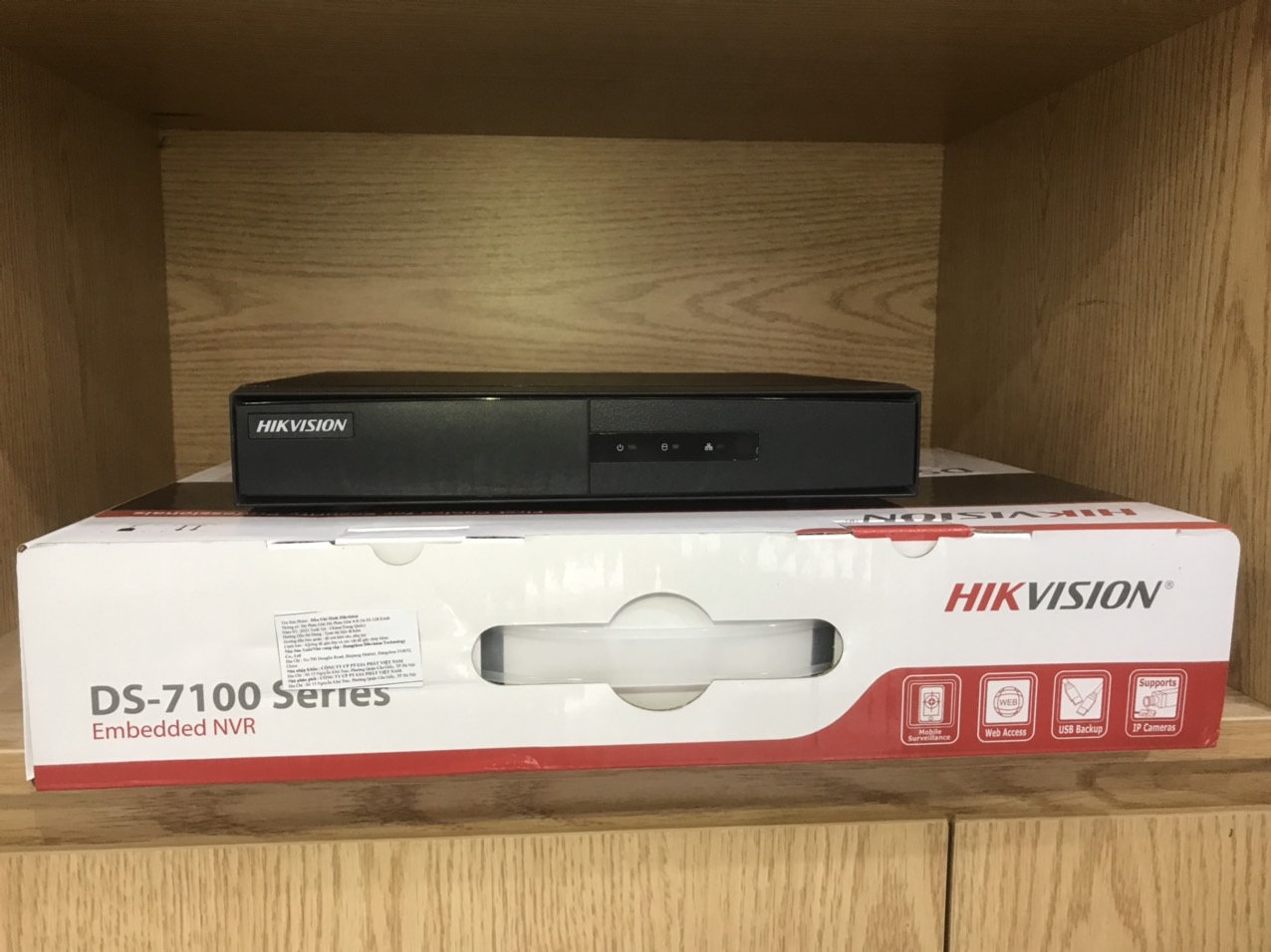 Đầu ghi hình IP NVR 4/8 Hikvision chuẩn nén H.265+, cổng PoE DS-7108NI-Q1, DS-7104NI-Q1/M, DS-7108NI-Q1/M - Hàng chính hãng