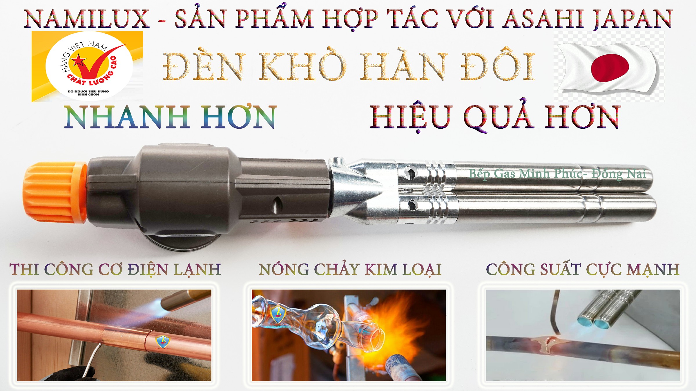 Đèn khò hàn đôi mini Namilux TS2513TW - HÀNG CHÍNH HÃNG