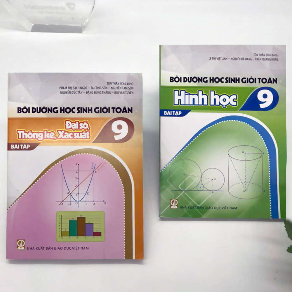 Combo: Bộ Sách Bồi dưỡng Học sinh giỏi Toán 9 (BT Đại số, Thống kê, Xác suất + Hình học)