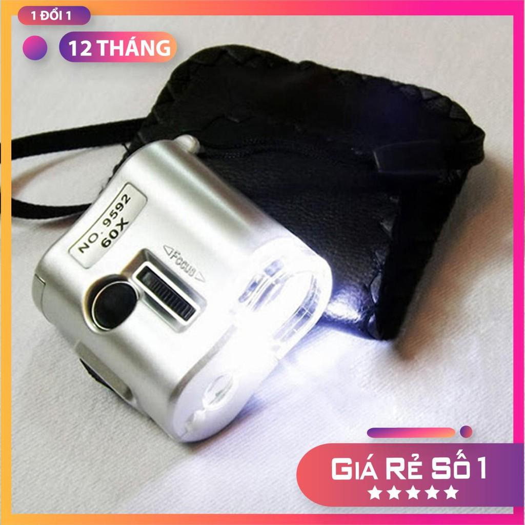 Kính lúp mini Kính lúp 60X có đèn led V2