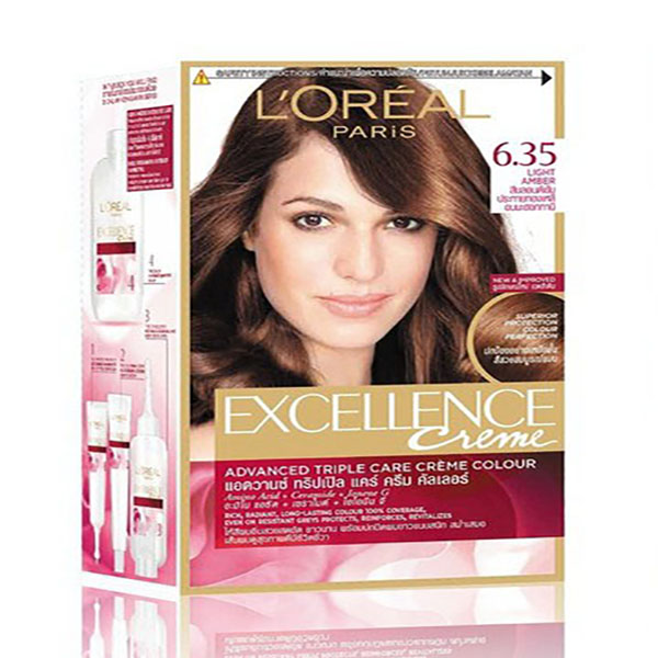 Kem Nhuộm Dưỡng Tóc Phủ Bạc L'oreal Excellence Cream 172ml - Màu 6.35 Nâu Socola