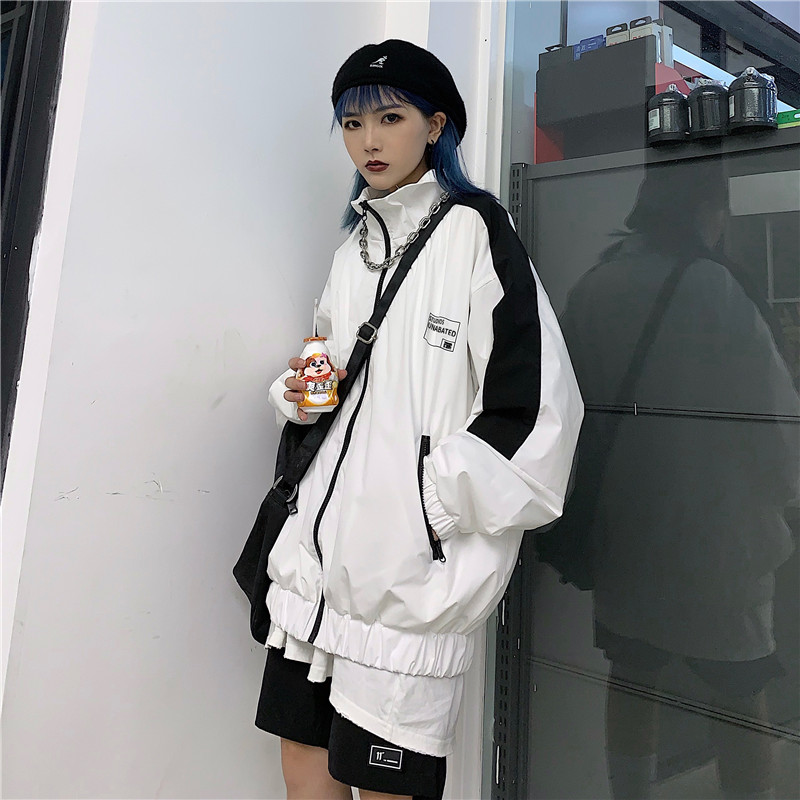 Áo khoác dù Nam Nữ Ulzzang, Áo Jacket Unisex form rộng Yinxx AK03