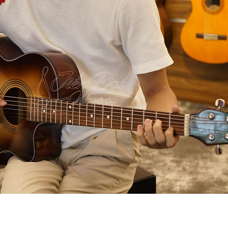 Đàn Guitar Acoustic Việt Nam GA-14HL Mặt Gỗ Thông Nguyên Tấm Cao Cấp