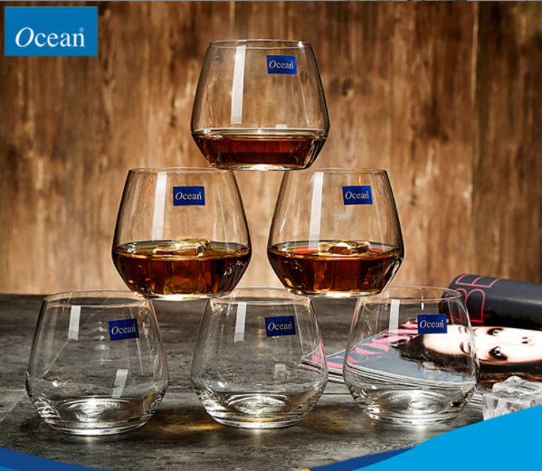 Bộ Ly Thủy Tinh OCEAN Jubilee Rock 6 Sets 340 ML DECOR LUXURY - Hàng Nhập Khẩu