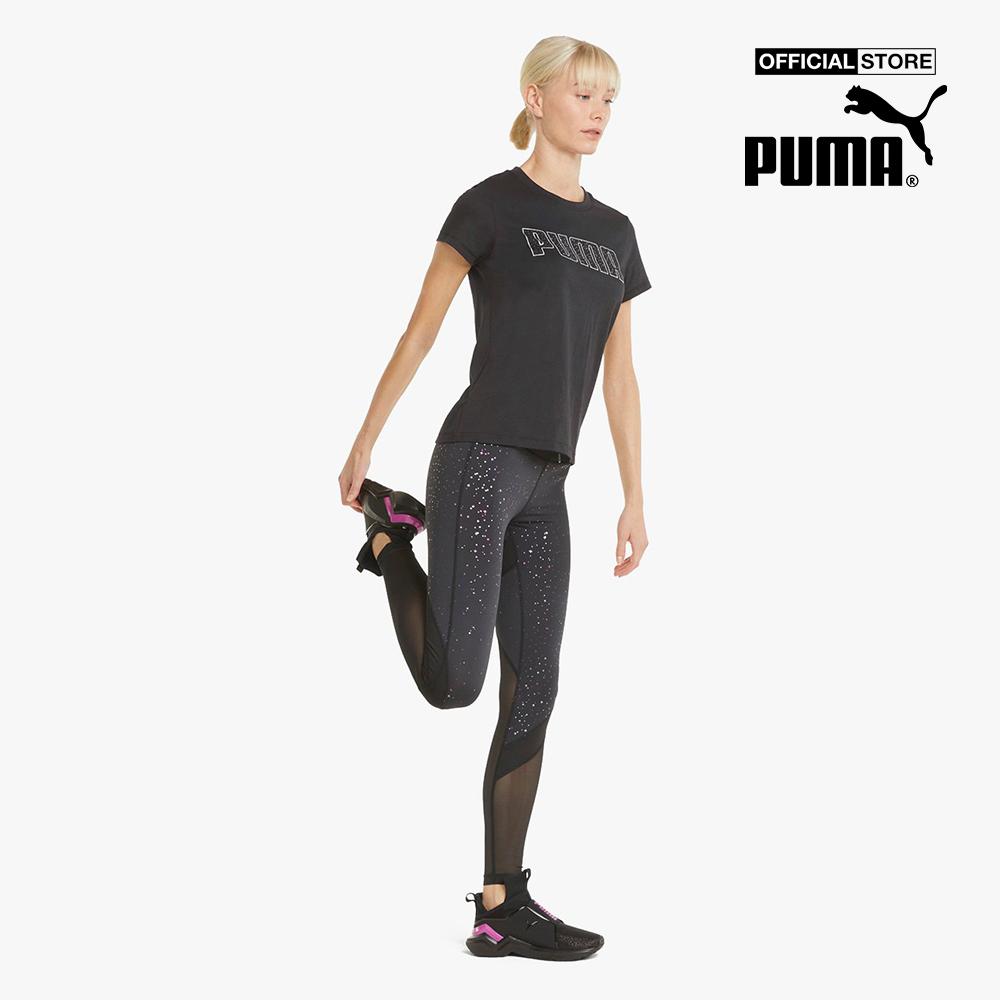 PUMA - Áo thun thể thao nữ tay ngắn Stardust Crystalline Training 521374