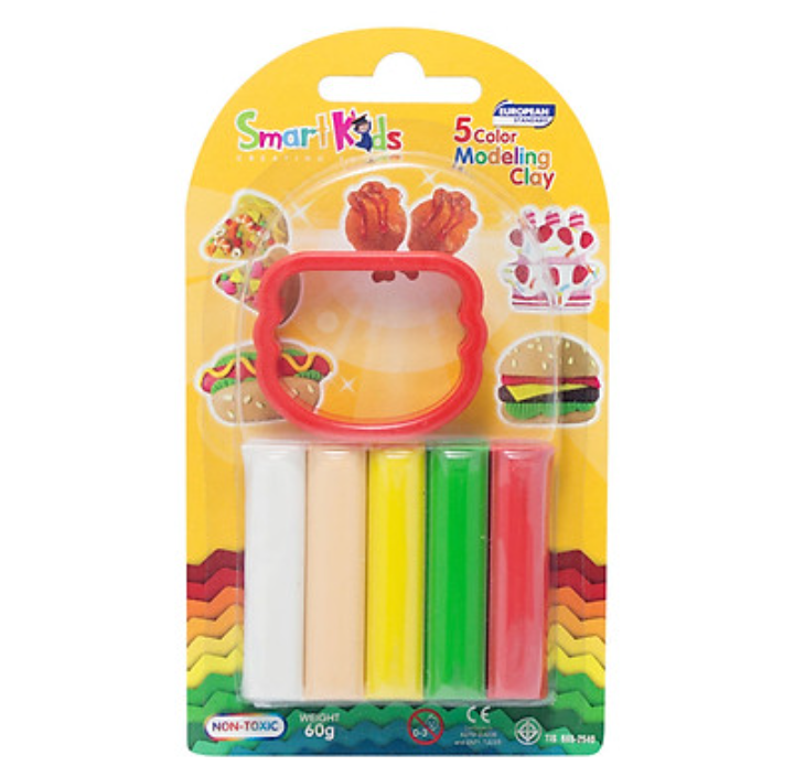 Sáp Nặn Học Tập 5 Màu Food SMARTKIDS SK-BL5M1R02