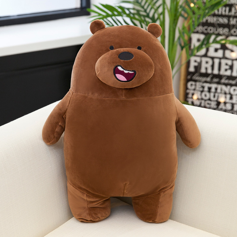 Gấu bông anh em nhà gấu We Bare Bears dạng đứng siêu mềm (20cm---&gt;40cm) vải miniso mềm mại êm ái, hàng xịn cao cấp an toàn cho trẻ nhỏ