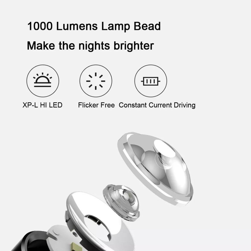 Đèn Pin Cầm Tay Xiaomi Xp-L Hi 1000lm 5 Chế Độ Tiện Dụng