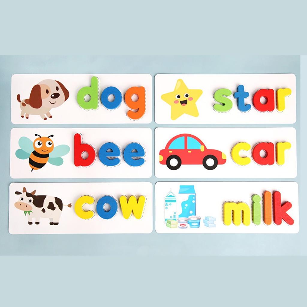 Bộ 52 Thẻ Học Ghép Chữ Cái Tiếng Anh Spelling Game