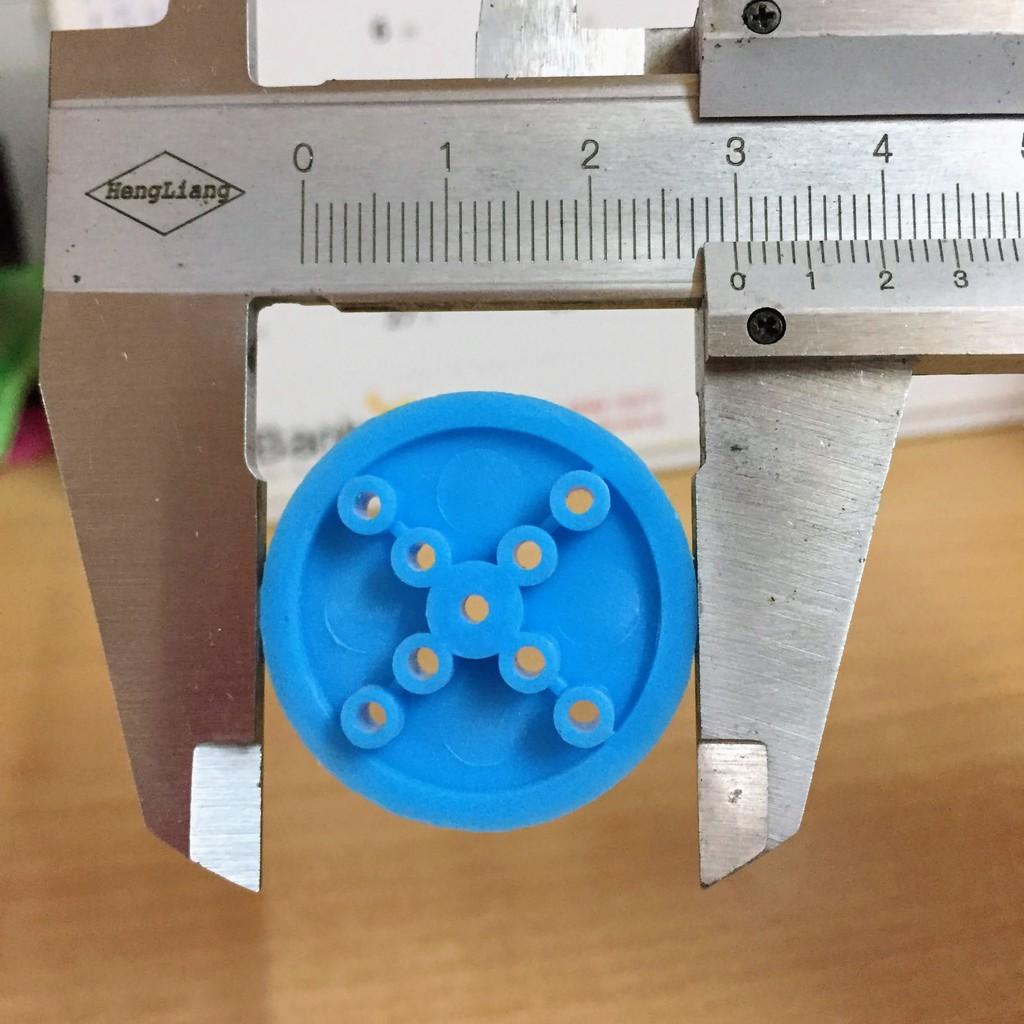 Bánh răng ròng rọc đường kính 30mm lỗ trục 2mm để chế tạo