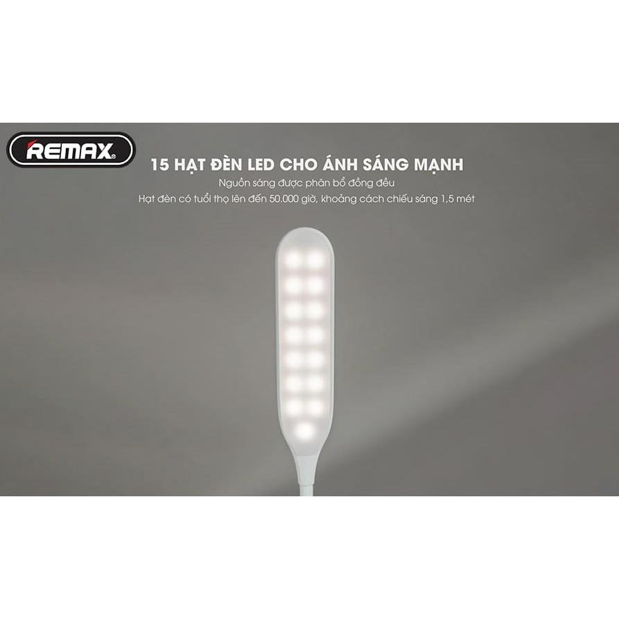 Đèn LED để bàn uốn dẻo tích hợp kẹp đa năng Remax RL-LT19
