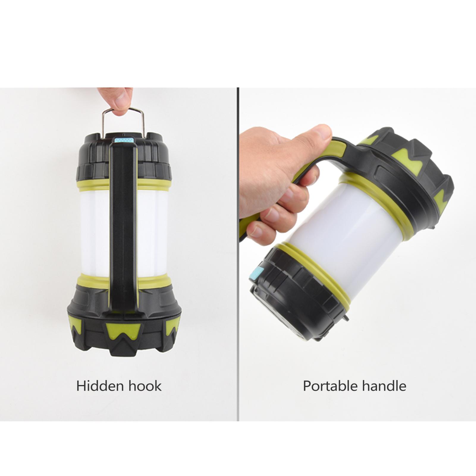 Outdoor Camping Light Long-beam Headlight+Illuminated Sidelight Night Fishing Emergency Flashlight Portable Searchlight