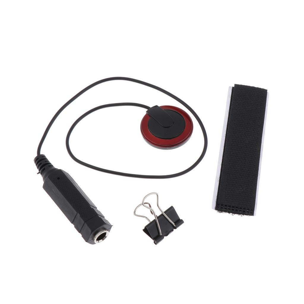 1/4'' Acoustic Guitar Pickup Piezo Transducer with Clamp  Accessories