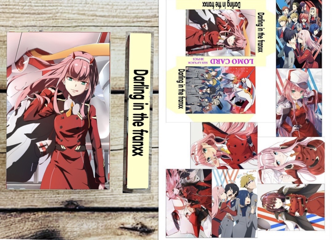 Hộp 30 lomo ảnh card Darling in the Franxx khác nhau/ Ảnh thẻ card in hình Darling in the Franxx