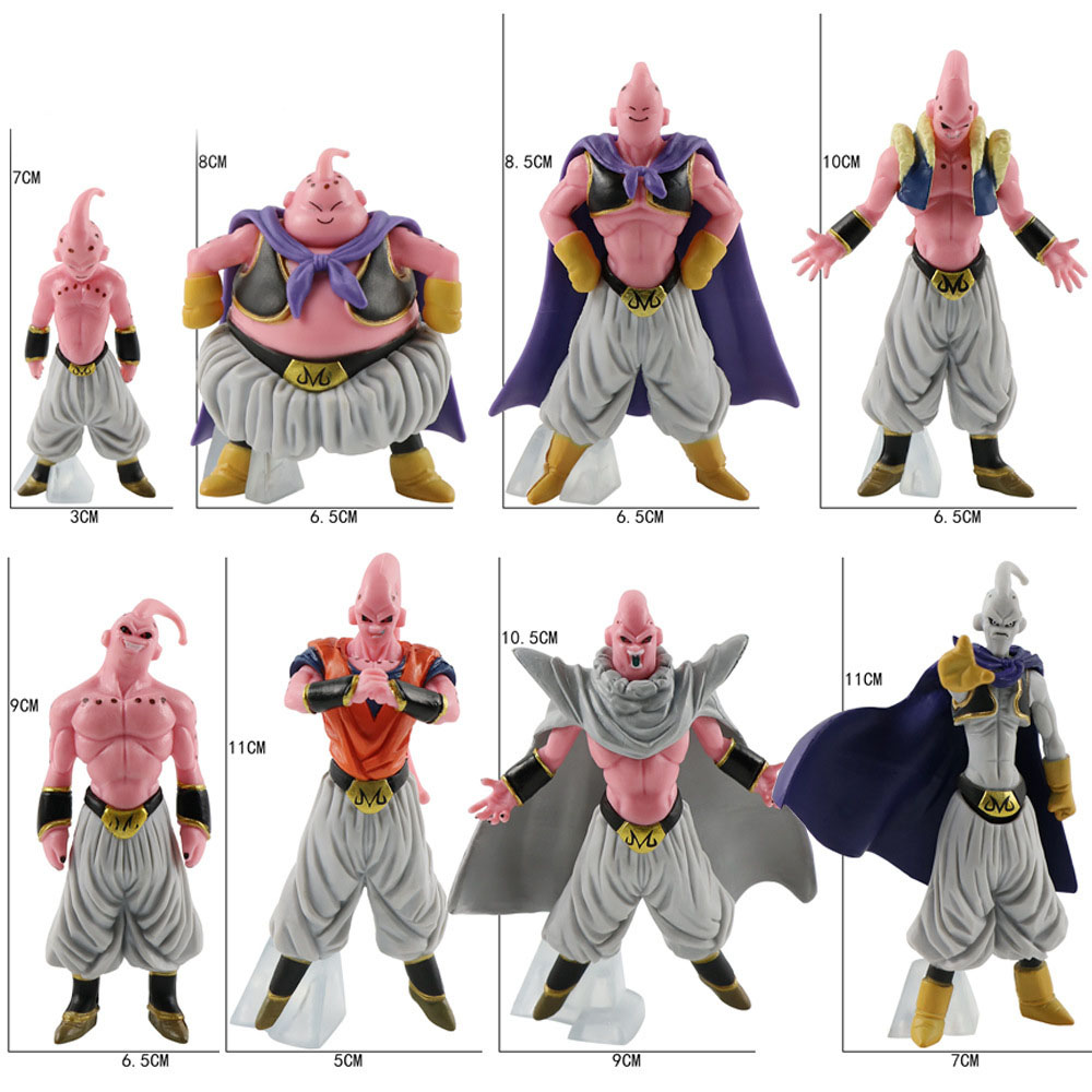 Mô Hình MaBu Cả Bộ 8 dạng biến thể - Mabư DragonBall - Majin Buu Figure