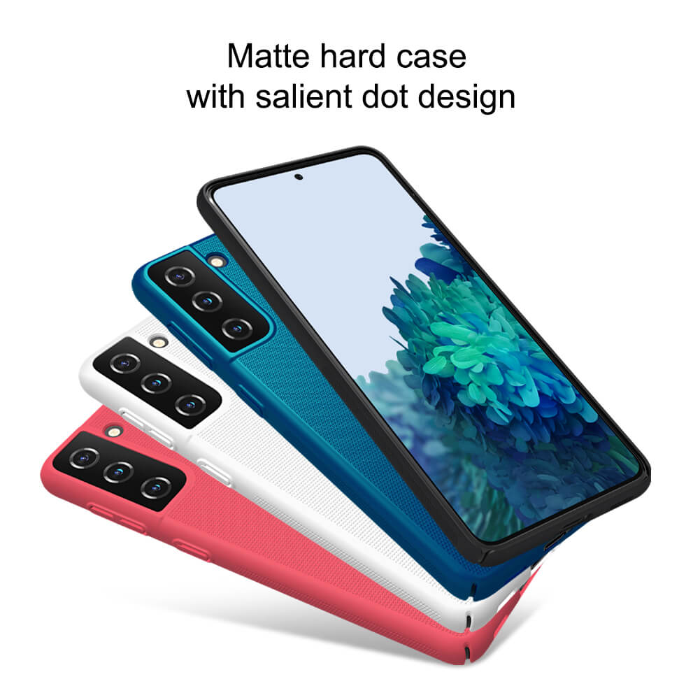 Ốp Lưng Sần chống sốc cho Samsung Galaxy S21 hiệu Nillkin Super Frosted Shield - Hàng Chính Hãng