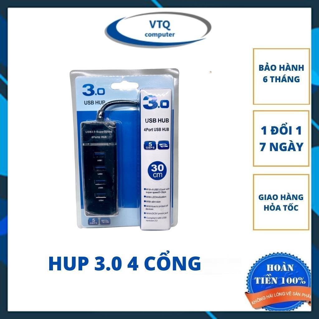 Bộ chia cổng USB 3.0 - Hub chia cổng USB tốc độ cao 4 cổng bảo hành 6 tháng