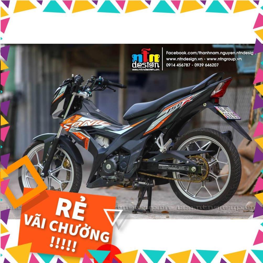 Tem Rời Sonic Mẫu 150R Cam Đen
