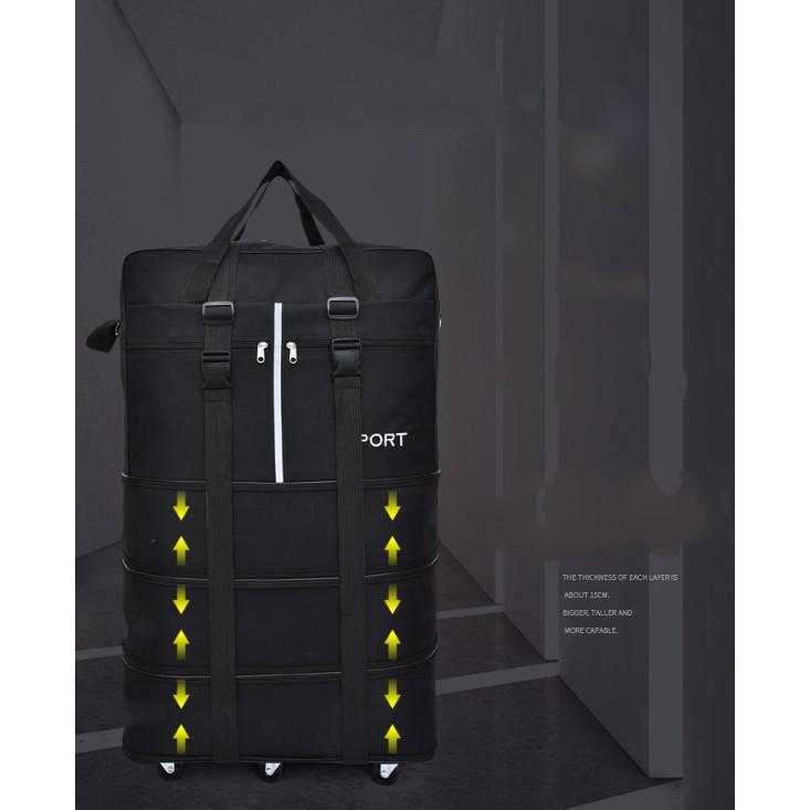 Vali du lịch xếp gọn 4 tầng Oxford Fashion 82x28x48cm - AsiaMart