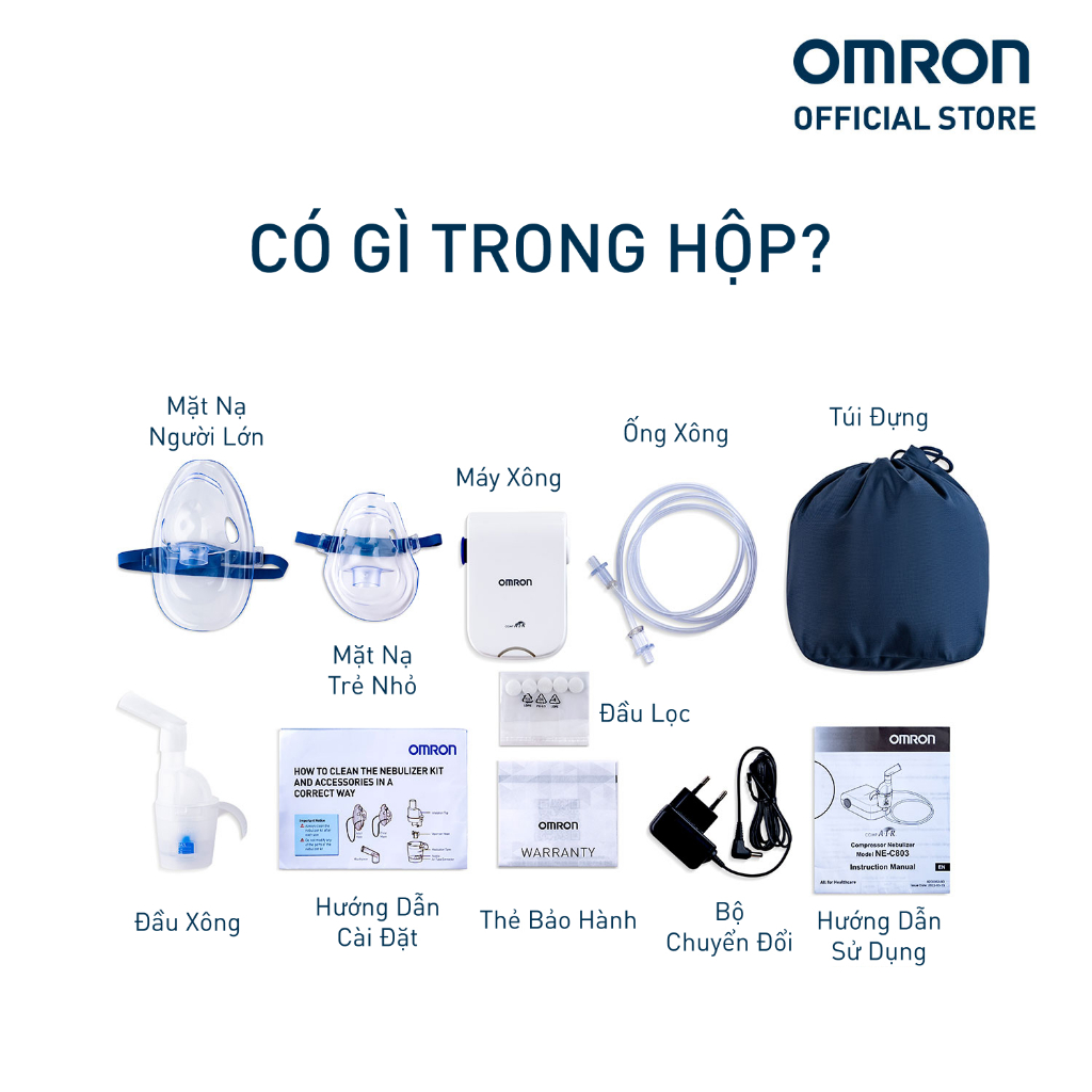 Máy xông mũi họng Omron NE-C803