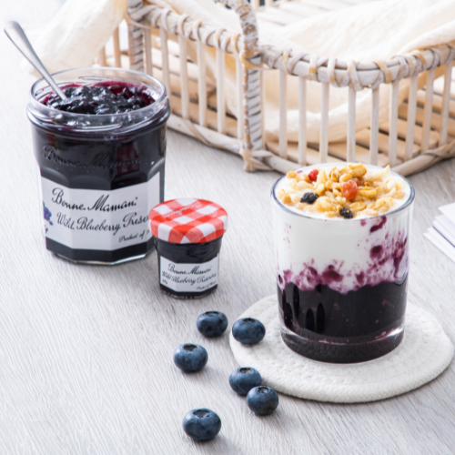 Combo 2 Hũ Mứt Bonne Maman Preserve Dâu & Việt Quất - 370g x 2