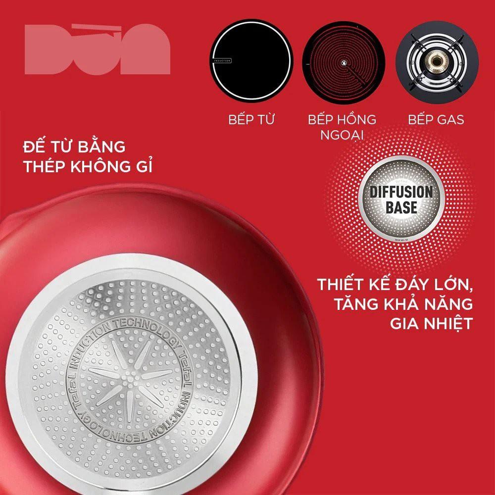 Chảo chiên lòng sâu chống dính Tefal dùng cho bếp từ - Tefal So Chef 28cm