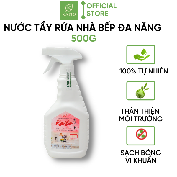 Bình Xịt Tẩy Rửa Nhà Bếp Đa Năng Nano Hữu Cơ KAITO VIỆT NAM - 0.5 KG