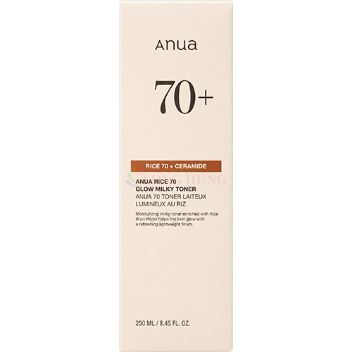 Nước hoa hồng dưỡng sáng Anua Rice 70 Glow Milky Toner (250ml) - Hàng chính hãng