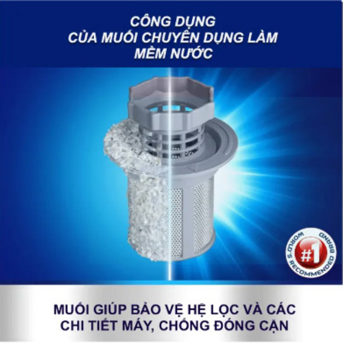 Muối rửa chén bát FIT Classic túi 1.2kg, Muối rửa chén chuyên dùng cho máy rửa bát sạch bóng hoàn hảo, bảo vệ chuyên sâu