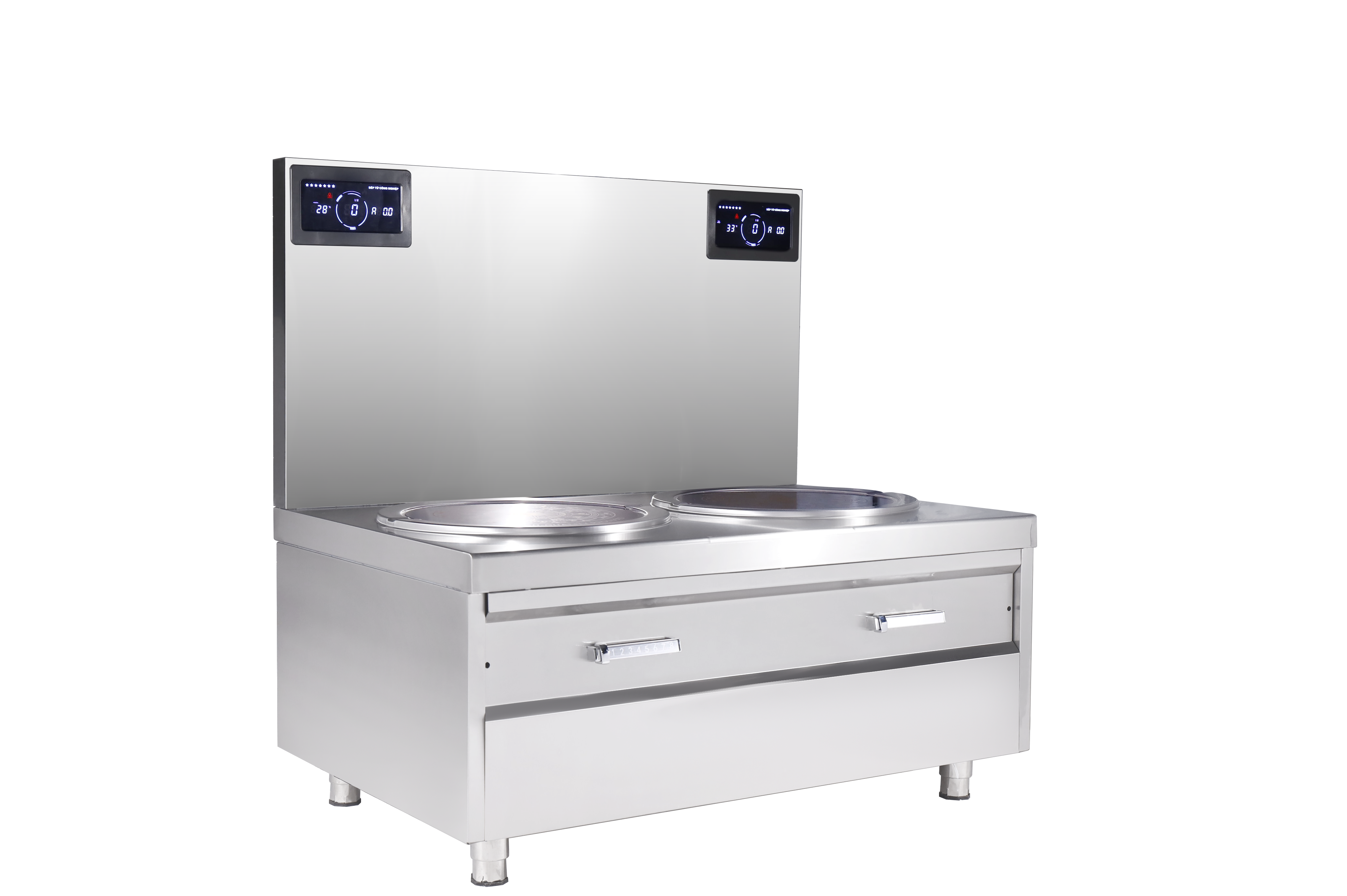 [CỬA HÀNG CHÍNH HÃNG] Bếp từ công nghiệp đôi 12KWx2 mặt phẳng Viner