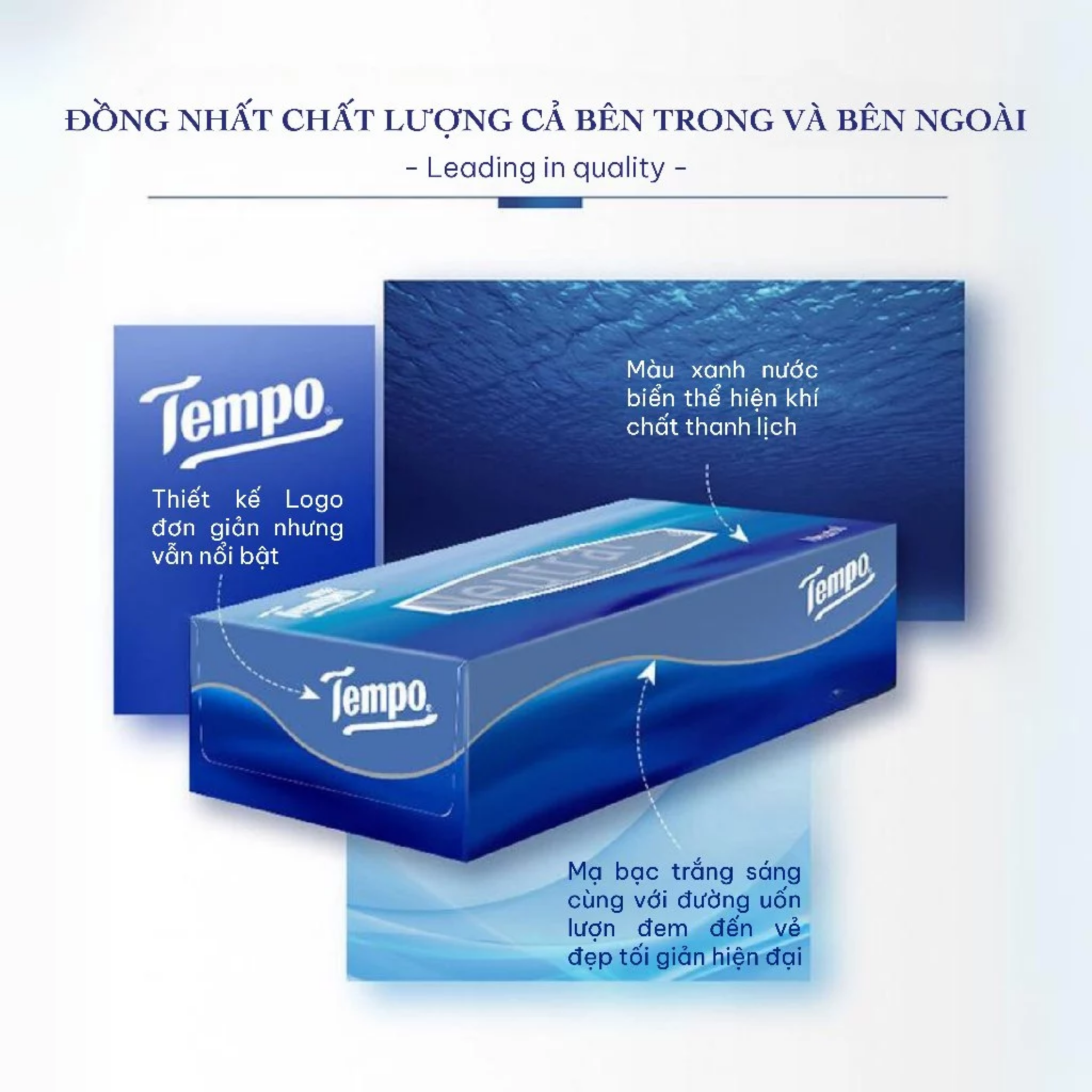 Lốc 4 Khăn Giấy Hộp Tempo 86 Tờ - Hoa Anh Đào