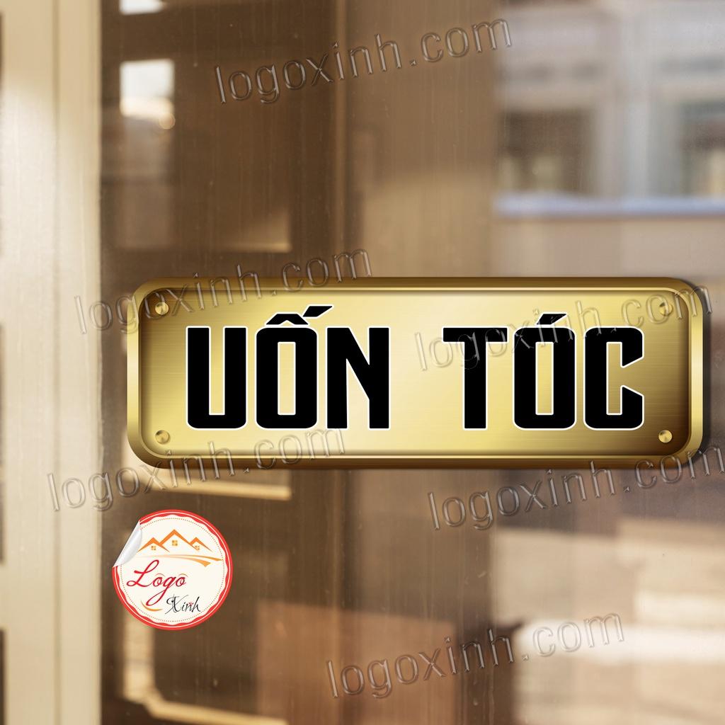 Decal Bảng Hiệu Chuyên Dụng Cho Quầy Quán, Tiệm Barber, Nail, Nối Mi, Hair Salon... - Chống Nước 100%, Nhiều Ngành Nghề