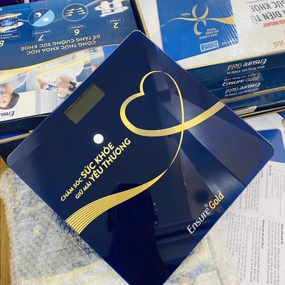 CÂN SỨC KHỎECÂN ĐIỆN TỬ SỨC KHỎE ENSURE GOLD MÀU XANH ĐO CHỈ SỐ CƠ THỂ KIỂM SOÁT ĂN UỐNG CÓ ĐÈN LED TIỆN DỤNG