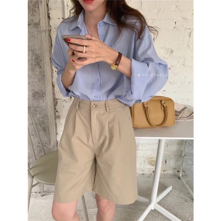 Quần sooc ngố vải - Quần short siêu cá tính