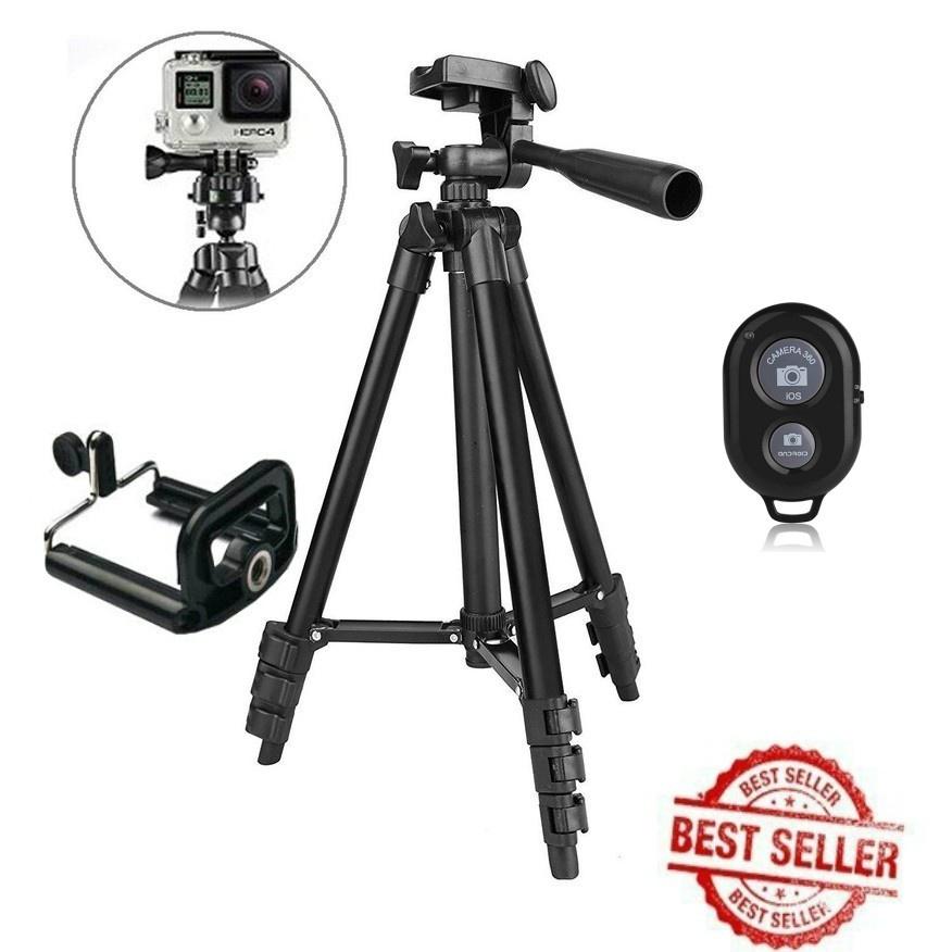 Gậy 3 chân Tripod TF 3120 + remote chụp ảnh + giá đỡ điện thoại