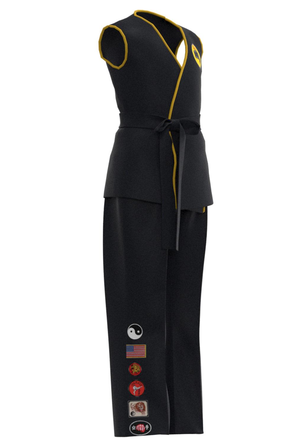 Karate Kid Rắn Hổ Mang Kai Trang Phục Hóa Trang Trẻ Em Đầu + Quần Dây Đeo Đầu Đồ Cho Người Carnival Phù Hợp Với