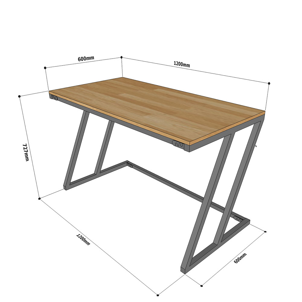 Bàn làm việc UBAN chân chữ Z SPD68136 120x60x75(cm)