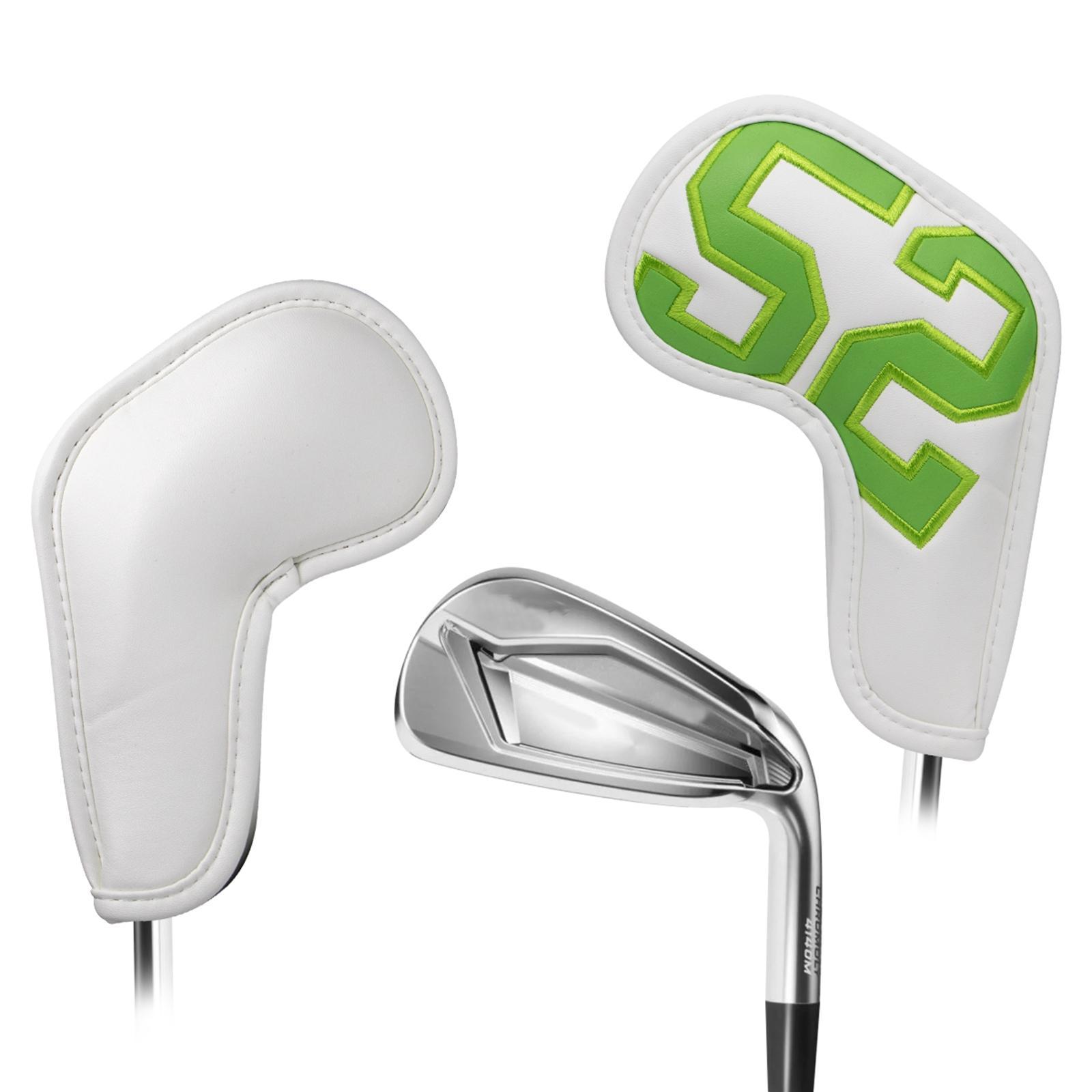 Golf Club Iron Head Covers, 7 pcs Golf Headcover Set, Thick Synthetic Leather Golf Iron Head Covers Set Fit Most Brands Irons