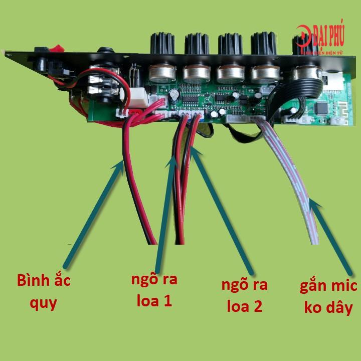 Mạch loa kéo 2 kênh IC CS8676 Bluetooth thế hệ mới, loa kéo 2.5 tấc đôi