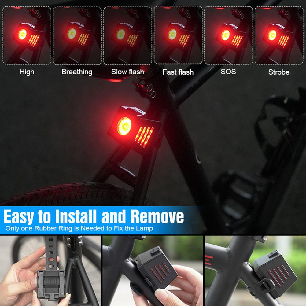 Bộ Đèn Pha Và Đèn Hậu Có Thể Sạc Usb Chống Nước