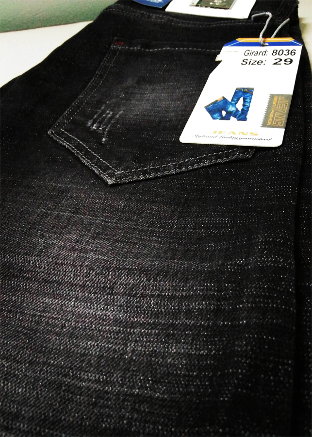 Quần Jeans Nam Đen Xước Nhẹ DENXUOC52 - Đen Xước