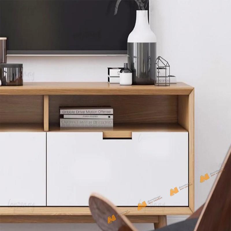 Made in VN Kệ tivi nhỏ gọn bằng gỗ mdf 17mm công ty Mộc Phát độ bền trên 30 năm cho gia đình AN059