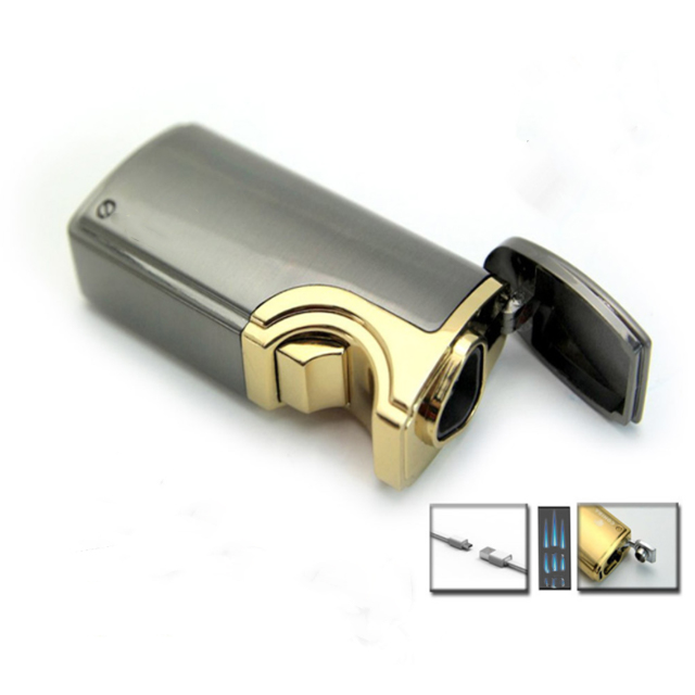 Vỏ Hột Quẹt Bật Lửa Khò Điện 3 Tia Cực Mạnh C.ohiba COB577 Thiết Kế Đẹp Độc Lạ - Giao Màu Ngẫu Nhiên