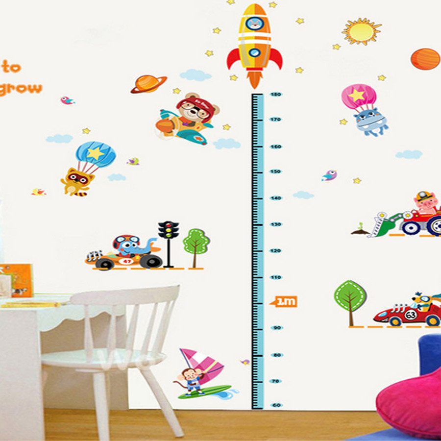 decal dán tường thước đo grow sk9126