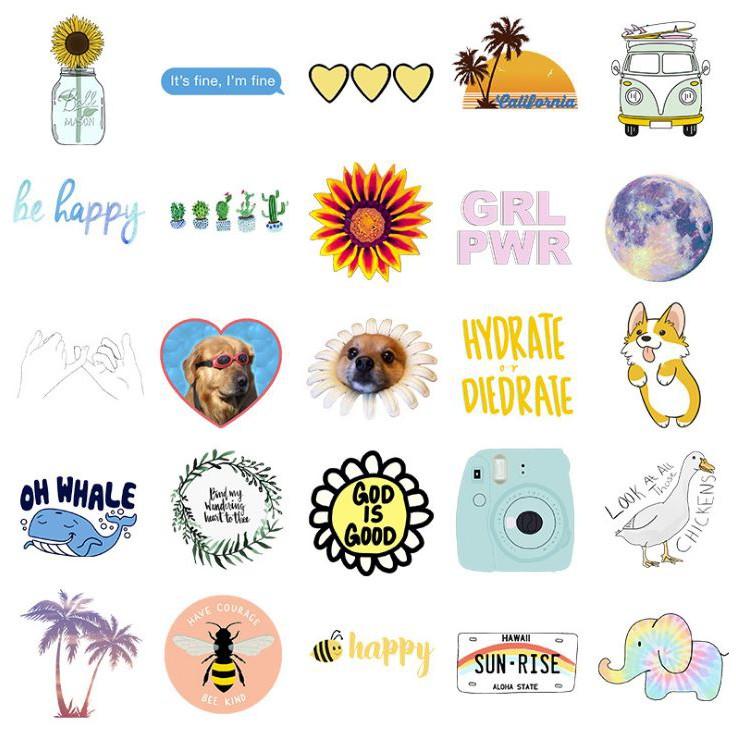 Sticker dán cao cấp CHỦ ĐỀ HAPPY Cực COOL ms#8