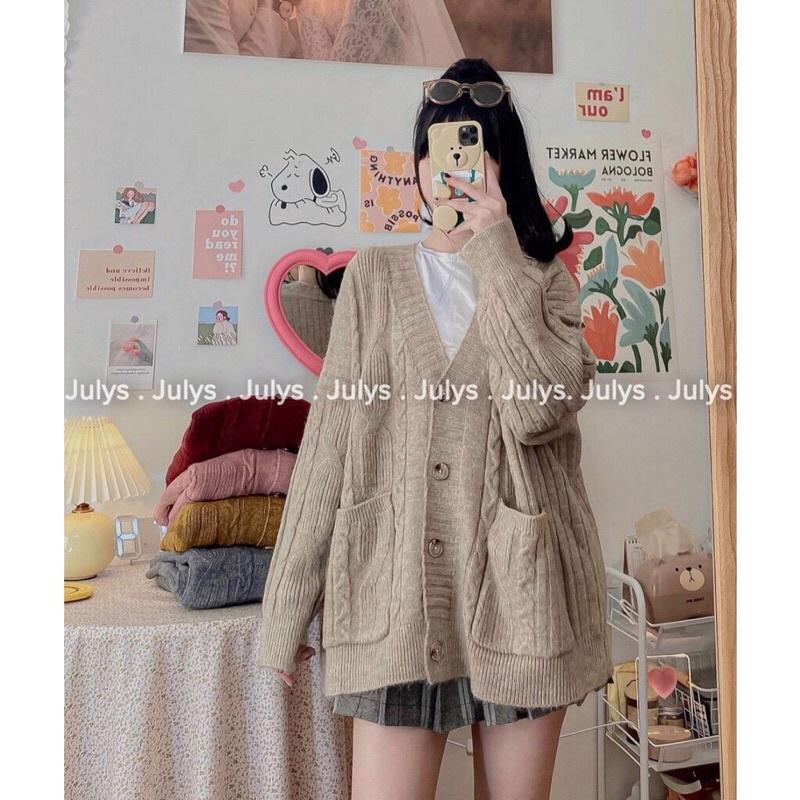 013. ÁO KHOÁC LEN CARDIGAN BASIC SIÊU HOT, LEN VẶN THỪNG , LEN QC CAO CẤP