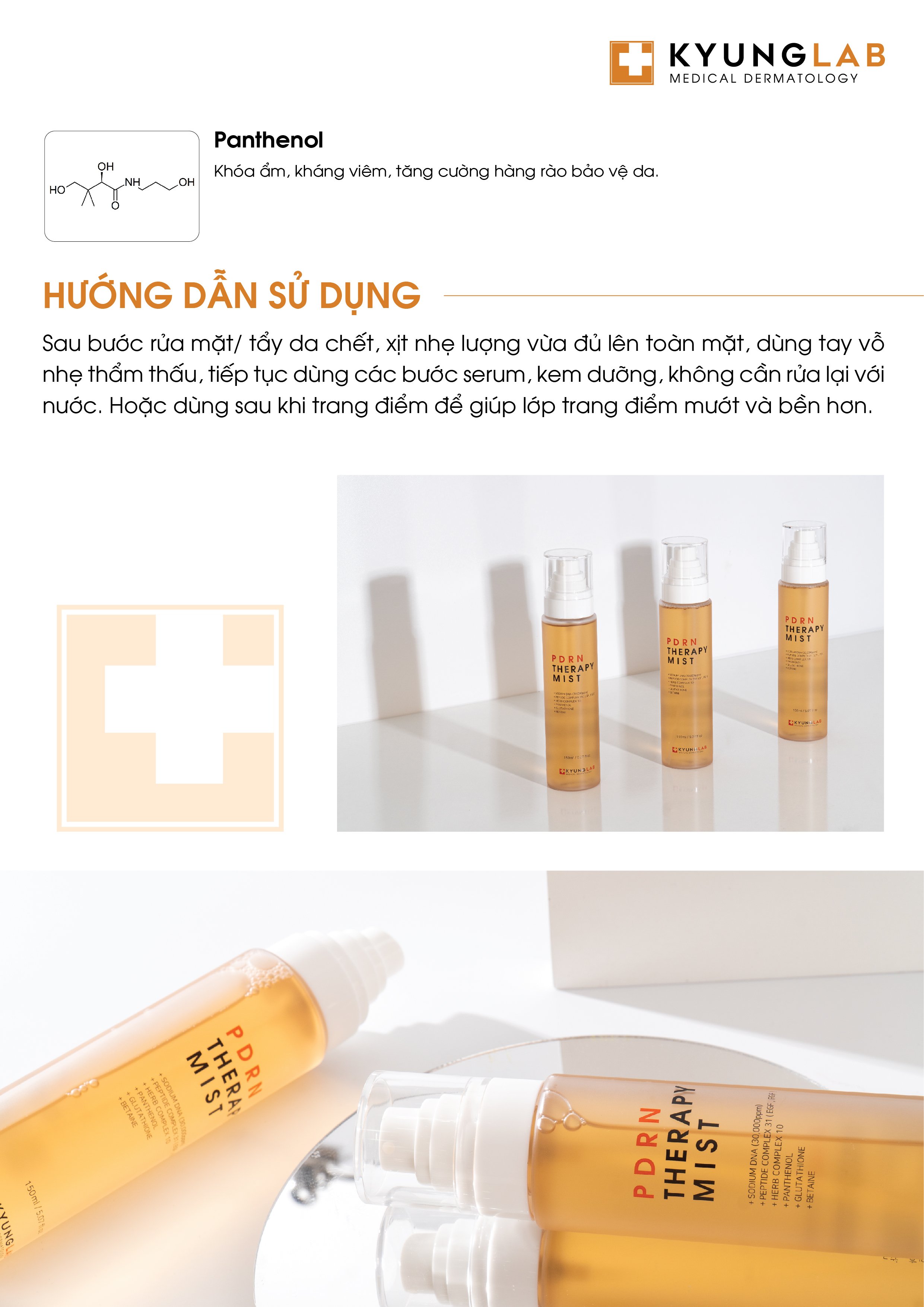 Xịt khoáng dưỡng ẩm KYUNG LAB PDRN THERAPY MIST 150ml